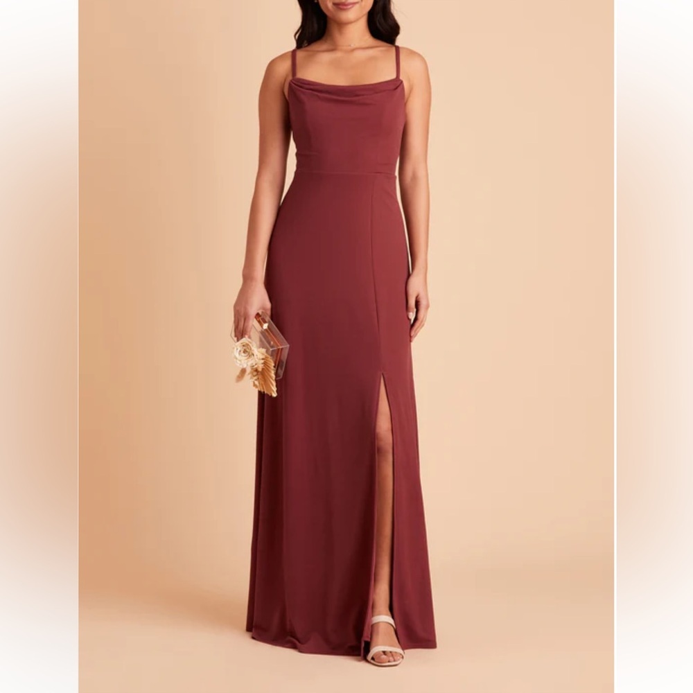 BIRDY GREY ASH DRESS, SIZE M, CREPE ROSEWOOD, NWT